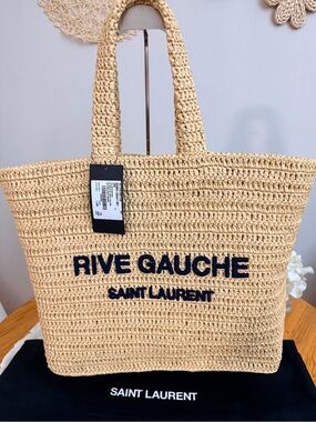 BNWT Saint Laurent Rive Gauche Natural Tote